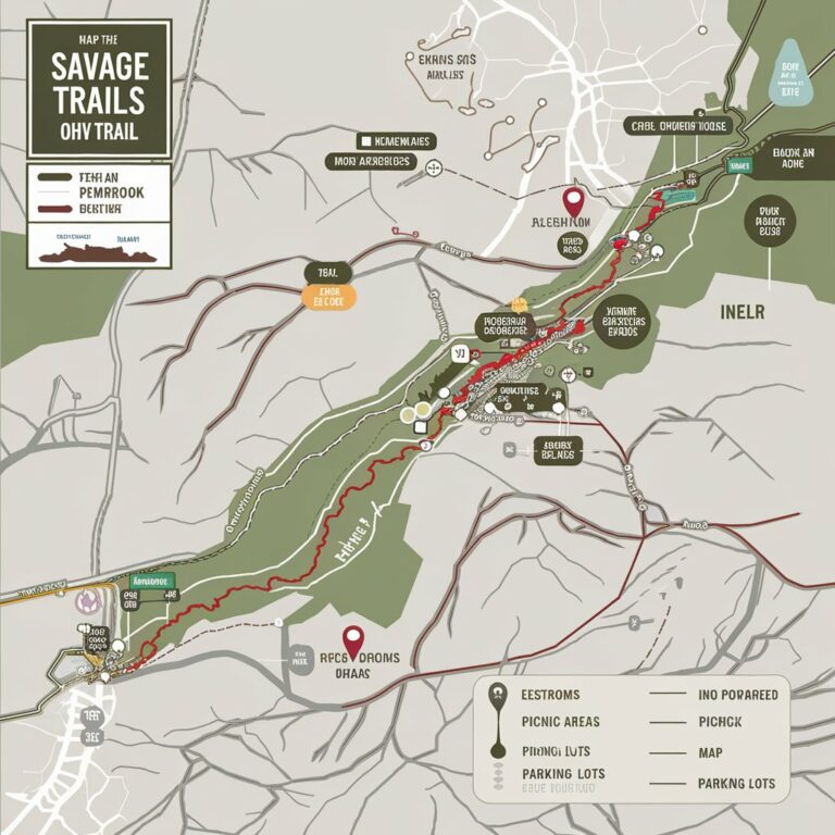 pembrook ga. savage trails ohv trail map – Overview
